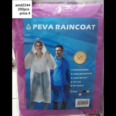 Raincoat 1090# Peva (200 PCS) wholesale