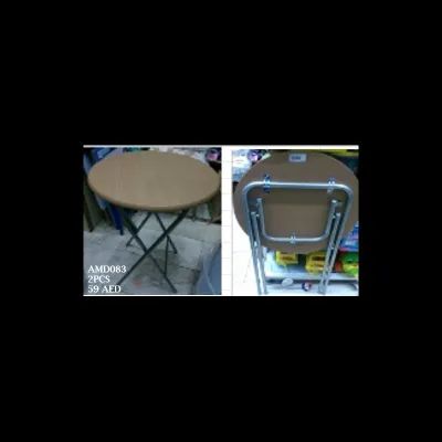 Round Folding Table 80*80*72 CM (2 PCS) wholesale