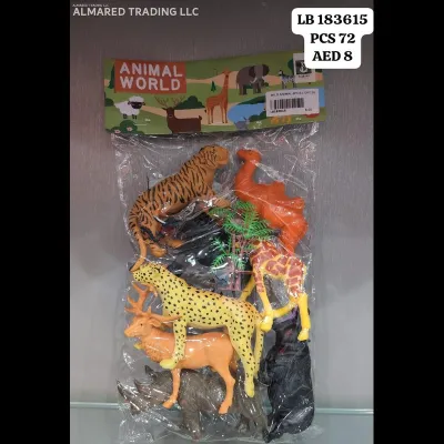 Wild Animal 8 PCS (72 PCS) wholesale